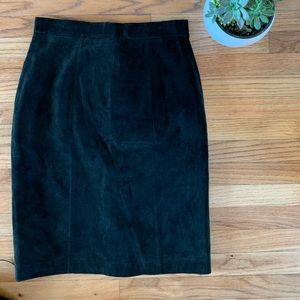 Genuine leather black suede shirt.